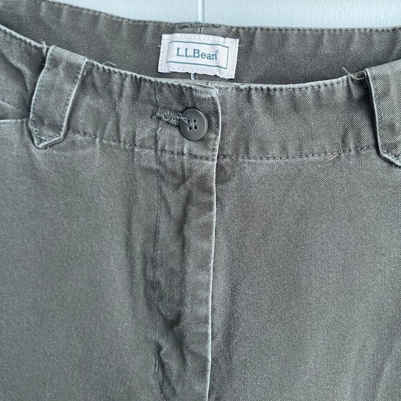 LL Bean Military Green Outdoor Hiking Favorite Fit Pants Women’s Size 12 M Tall - Picture 2 of 5